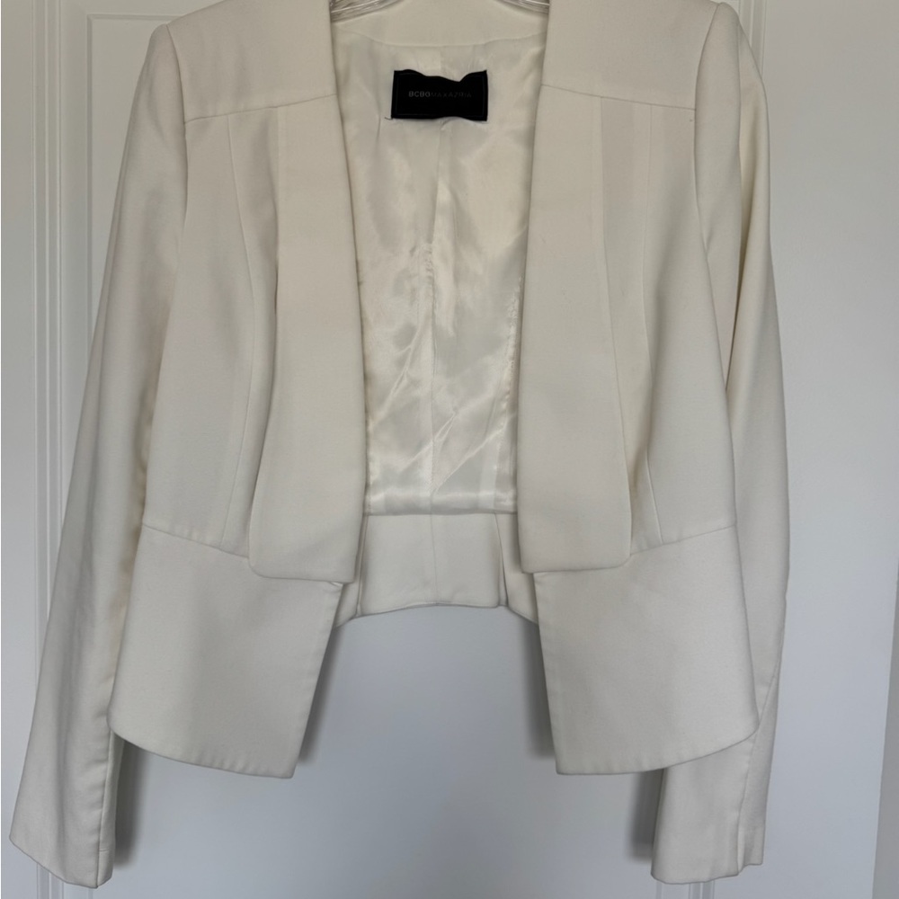 Elegant White Blazer Jacket